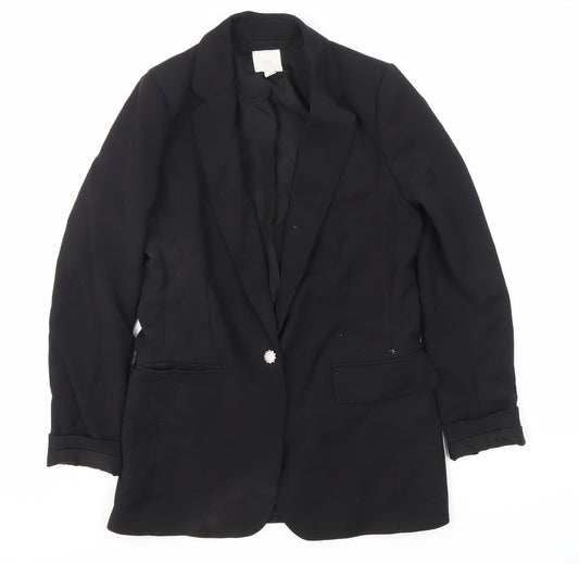 Womens UK Size 6 H&M Regular Black Blazer