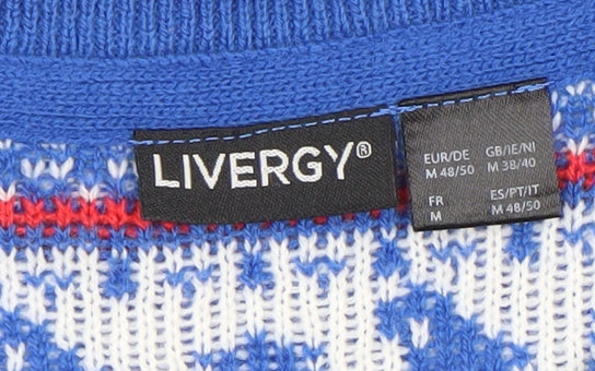Livergy Men's Multicoloured Christmas Pullover M