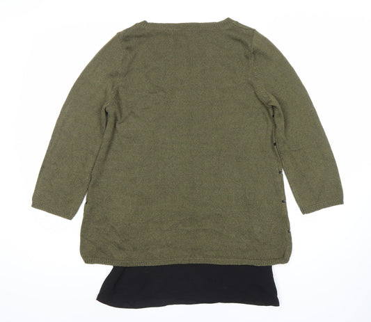 Womens UK Size 10 NEXT Green Pullover Jumper