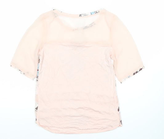 Womens UK Size 6 NEXT Pink Tunic Blouse
