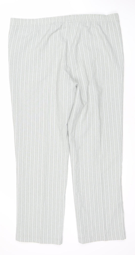 Womens UK Size 14 Damart Relaxed Fit Casual Grey Trousers
