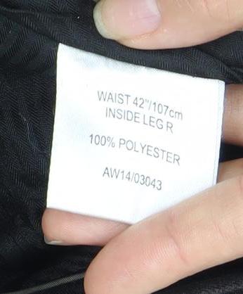 Greenwoods Men's Black Regular Fit Dress Trousers