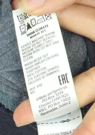 Marks and Spencer Men's Blue Straight Jeans - 36R Regular