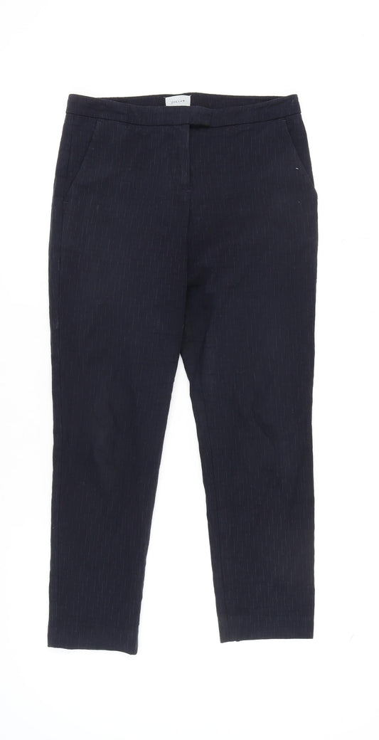 Womens UK Size 10 Jigsaw Regular Fit Business Casual Blue Trousers