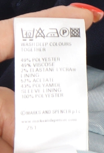 Marks and Spencer Women's Blue Blazer Size 10