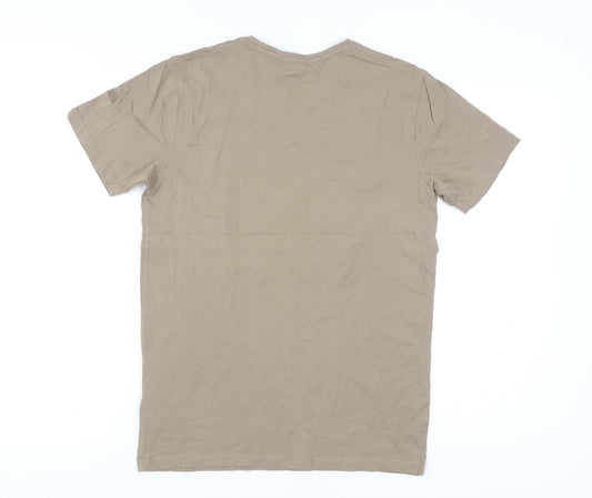 Regatta Men's Beige Graphic Print T-Shirt Size S