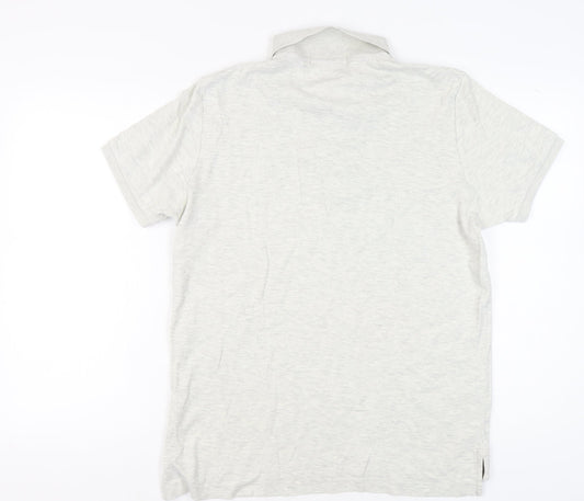 U.S. Polo Assn. Men's Ivory Polo Shirt M Short Sleeve