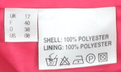 Jacques Vert Pink V-Neck Women's Short Sleeve Top