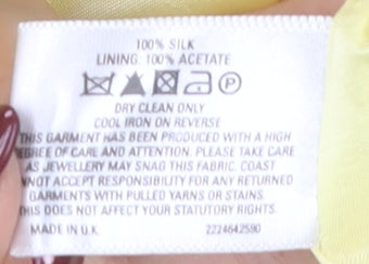 Coast Women’s Yellow Silk Dress Size 6