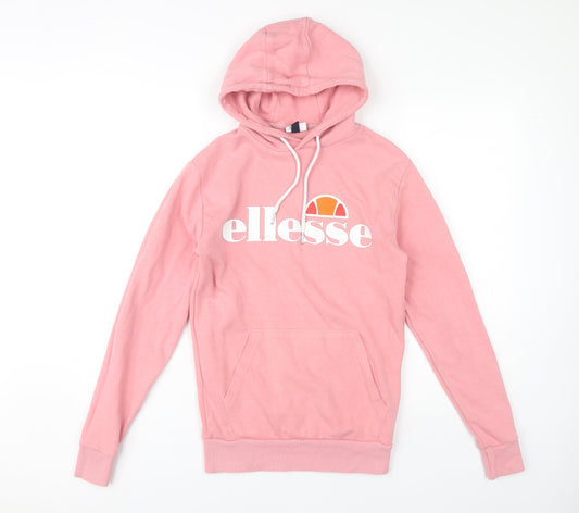 Additional front view of Ellesse Women's Pink Pullover Hoodie, size 6