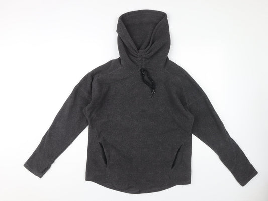 Womens UK Size XS DECATHLON Black Pullover Hoodie