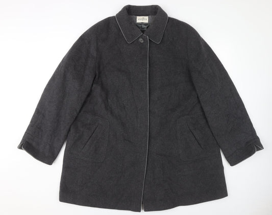 Womens UK Size 18 Eastex Grey Overcoat