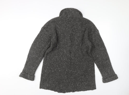 Womens UK Size 10 Berkertex Grey Cardigan Jumper