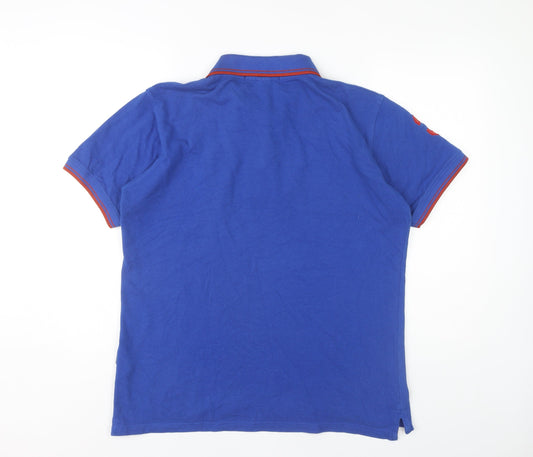 US Polo Assn Men's Blue Polo Shirt Size L American Style