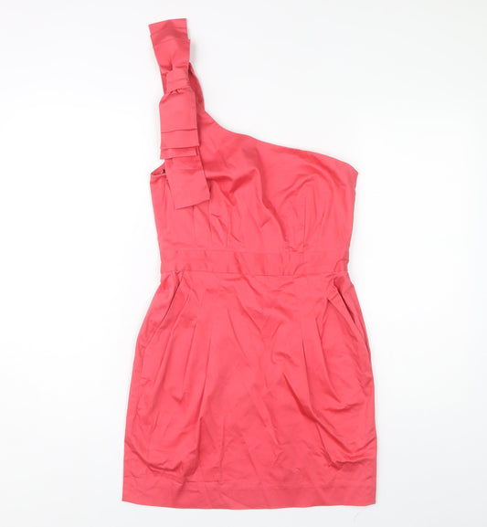 Additional front view of French Connection Red Sheath Dress, Women, size 10