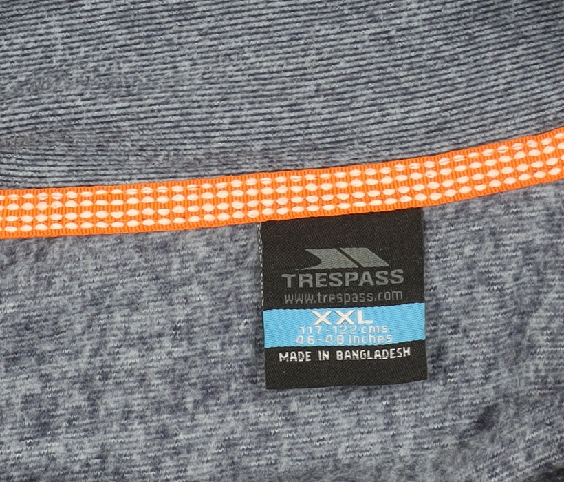 Trespass Men's Blue 2XL Pullover Sweatshirt, Zip Closure