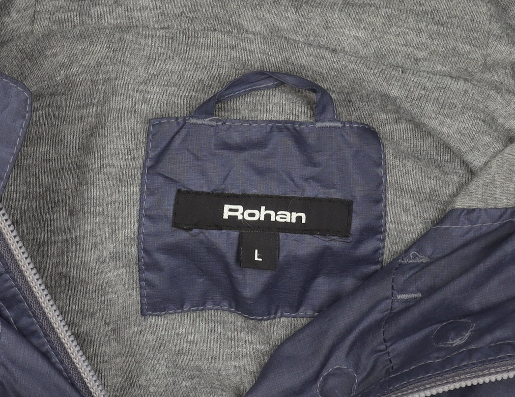 Rohan Women's Blue Windbreaker Jacket L - Outdoor Ready