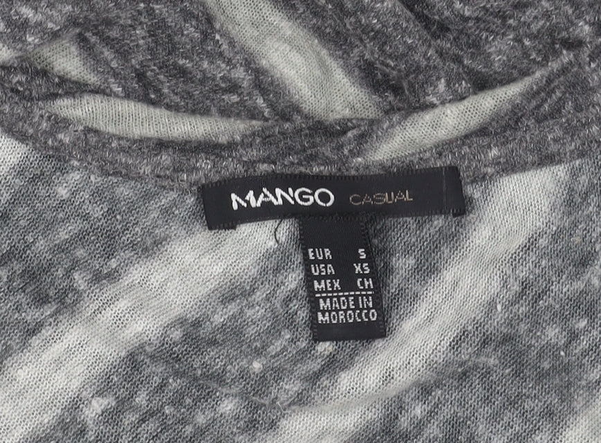 Womens UK Size 10 Mango Grey Basic Tank