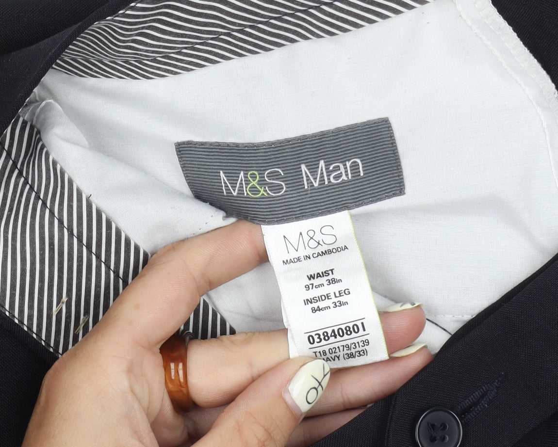 Marks and Spencer Men's Black Dress Pants Size 38