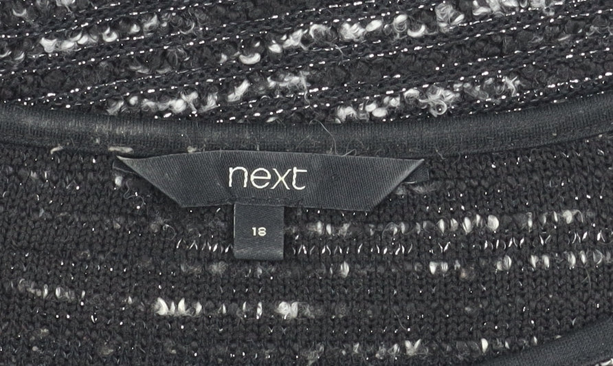 Next Women's Black Knit Dress Size 18