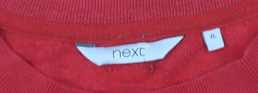 Mens UK Size XL NEXT Red Pullover Sweatshirt