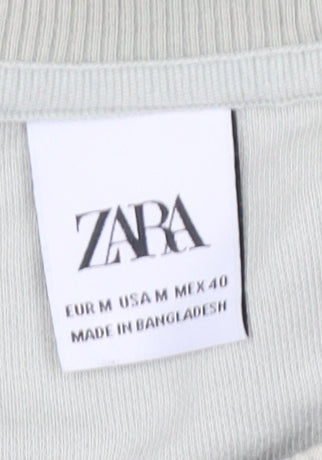 Zara Men's Grey Pullover Sweatshirt M, Stylish & Comfortable