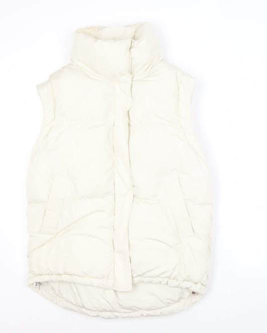 Womens UK Size S Bershka Ivory Gilet