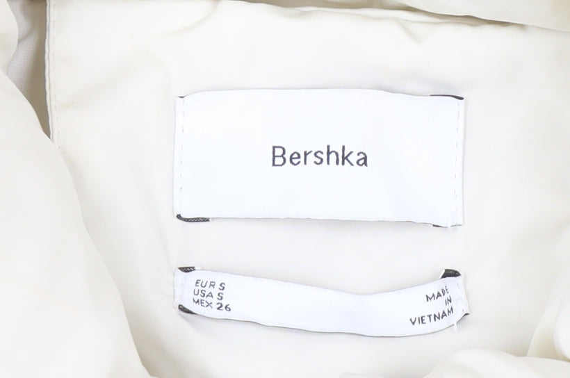 Womens UK Size S Bershka Ivory Gilet