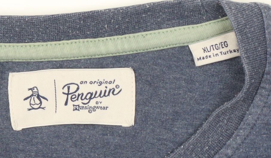 Penguin Men's Blue XL Crew Neck T-Shirt