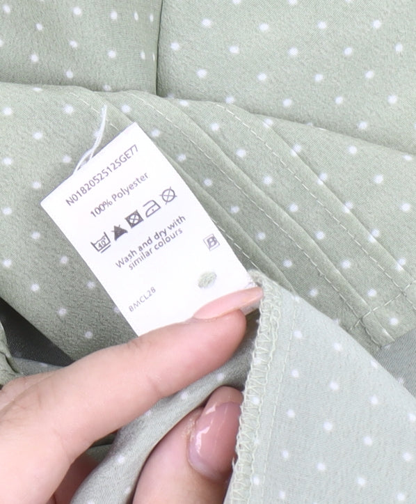 Womens UK Size 22 BM Green Button-Up