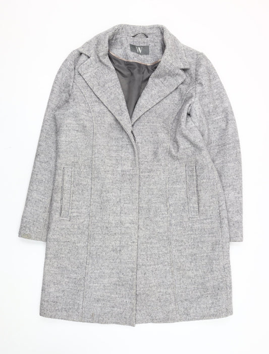Womens UK Size 14 BHS Grey Basic Coat