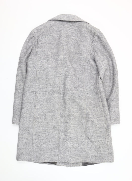 Womens UK Size 14 BHS Grey Basic Coat