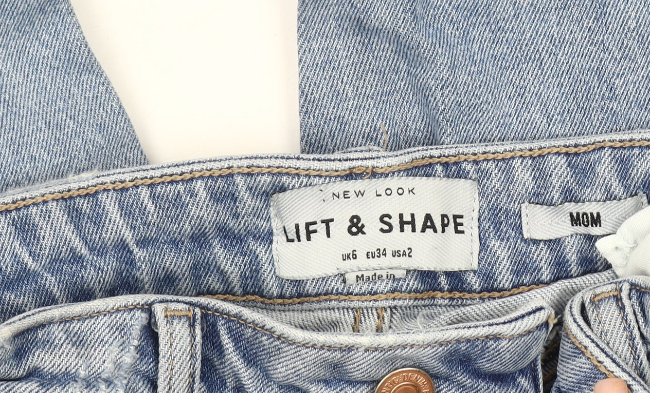 New Look Women's Blue Mom Jeans Size 6 Shaping Denim