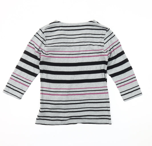 Maine New England Women's 3/4 Sleeve Striped Top 12