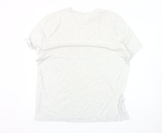 Peppa Pig Men's 2XL Grey T-Shirt Dad Graphic Crew Neck