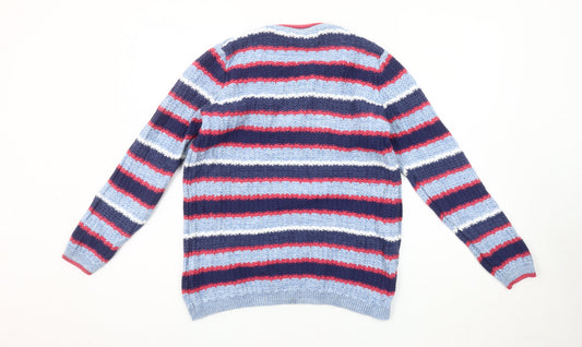 Womens UK Size M Isle Essentials Multicoloured Pullover Jumper