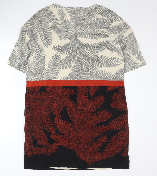 Hobbs Women's Multicoloured Floral Silk Dress, Size 14