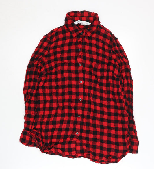 Womens UK Size S Old Navy Red Button-Up