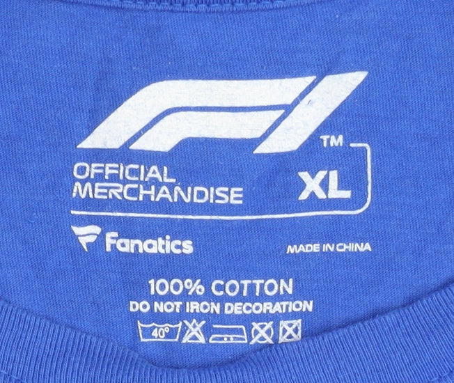 Mens UK Size XL Fanatics Blue T-Shirt