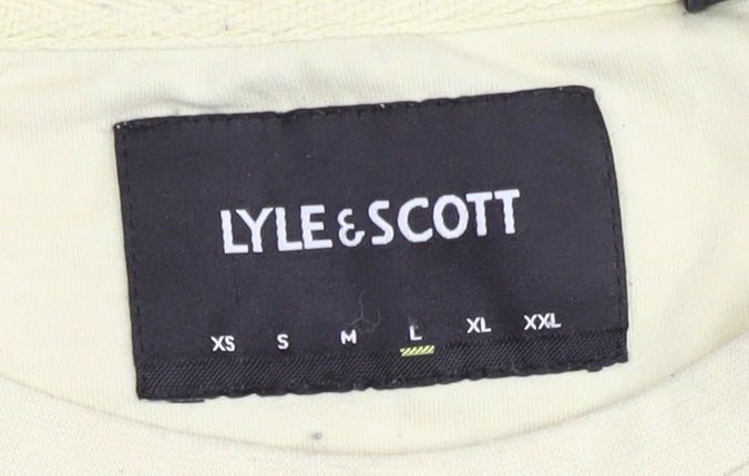 Lyle & Scott Men's Beige T-Shirt, L, Classic Style
