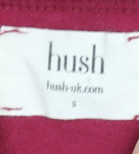 hush Women's Red T-Shirt Dress Small Casual