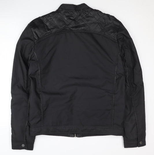 Guess Women's Black Motorcycle Jacket UK 8 Casual