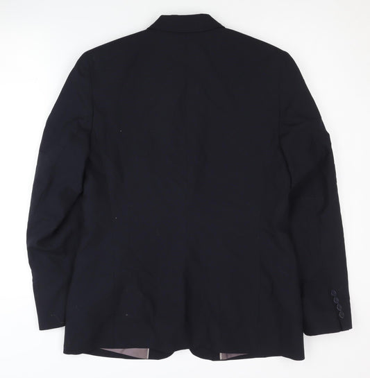 Womens UK Size 12 Simon Jersey Regular Black Suit Jacket