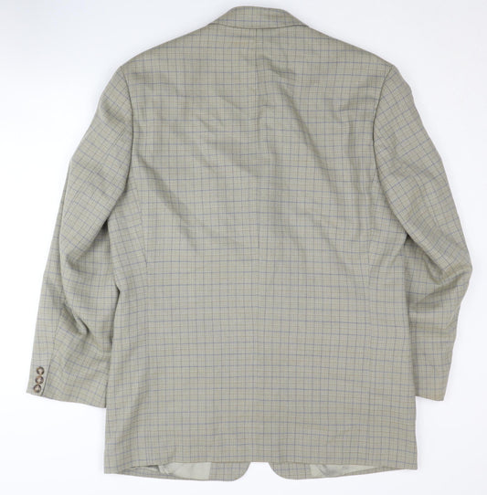 Mens UK Size 40 Trevira Regular Beige Suit Jacket