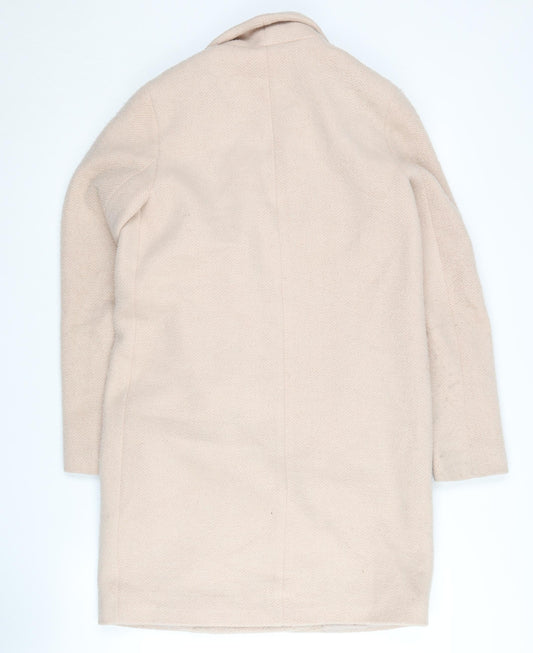 Zara Basic Beige Women's Mid-Length Coat Size 6