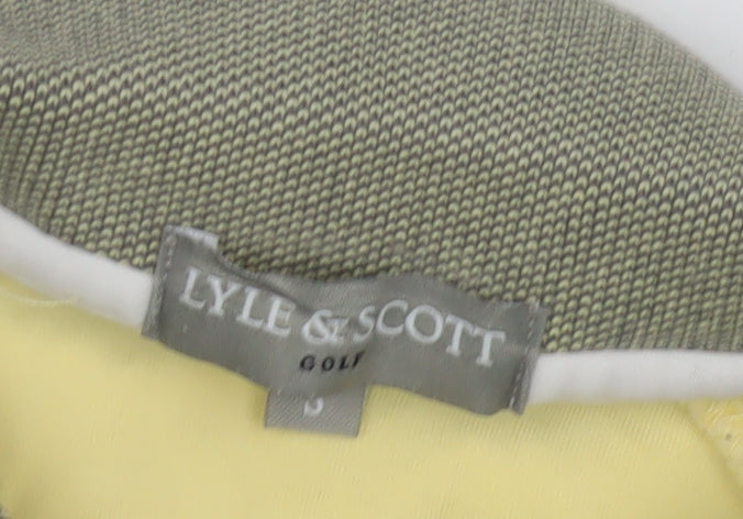 Lyle & Scott Men's Yellow Polo Shirt S Golf Casual