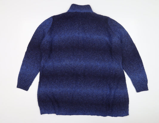 EWM Women's Blue XL Cardigan