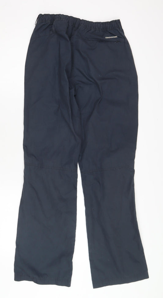 Additional front view of Craghoppers Blue unisex trousers m for outdoor adventures