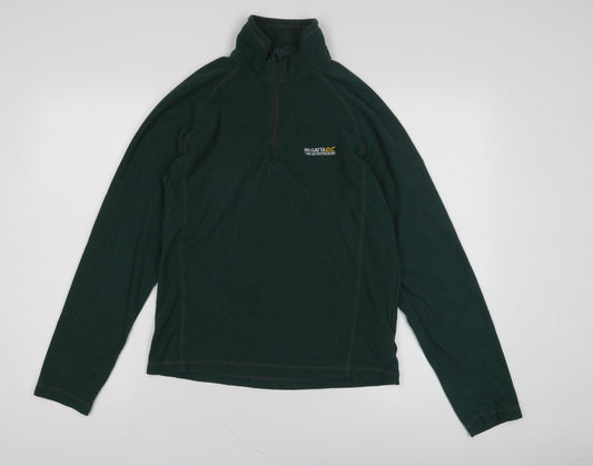 Additional front view of Regatta unisex green fleece sweatshirt s - outdoor wear