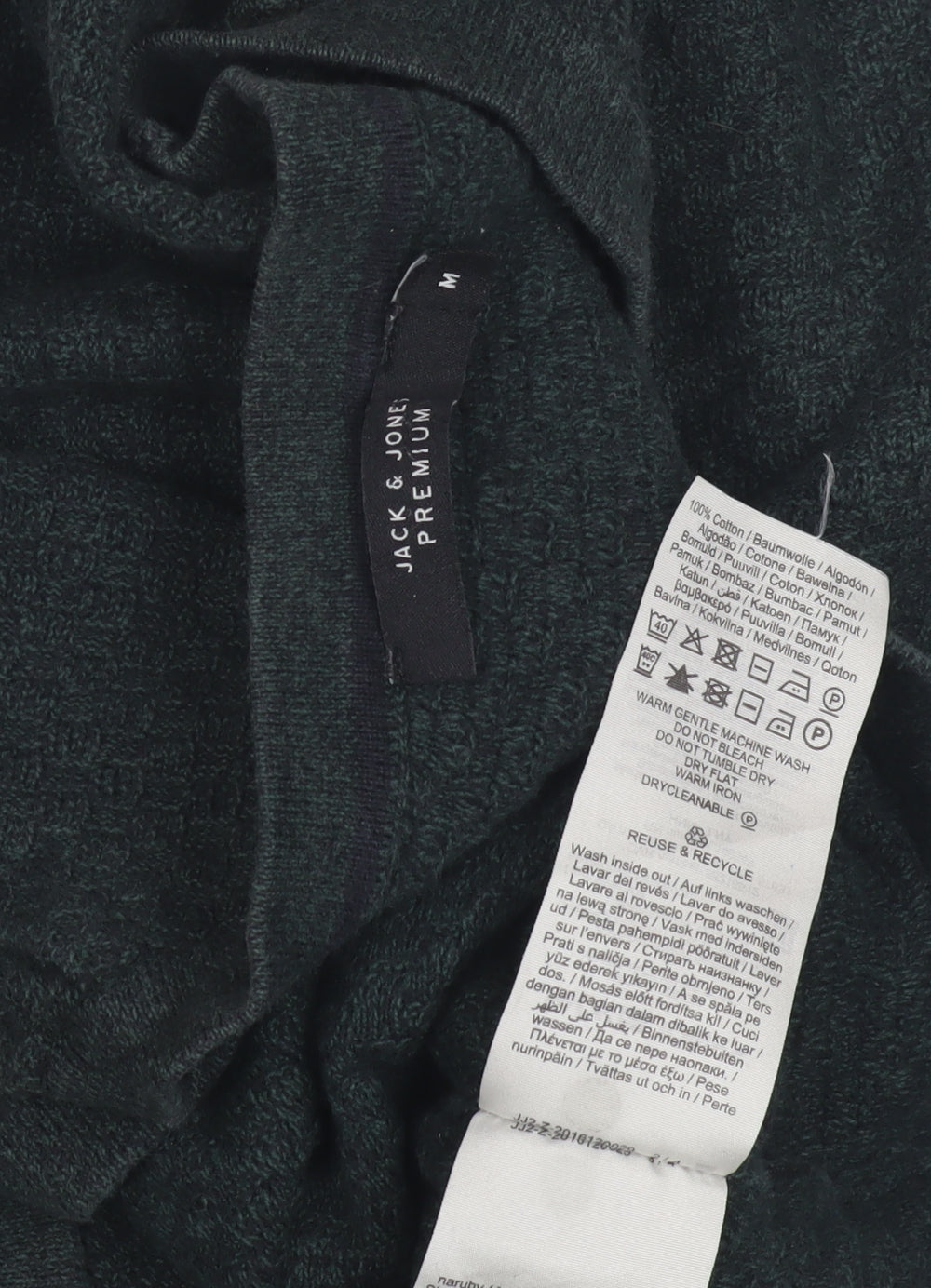 Jack & Jones Men's Green Medium Pullover Jumper